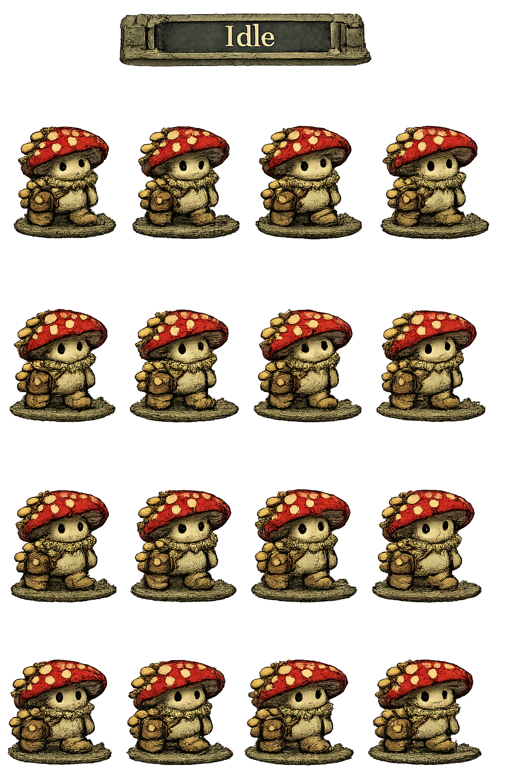 Mushroom idle animation