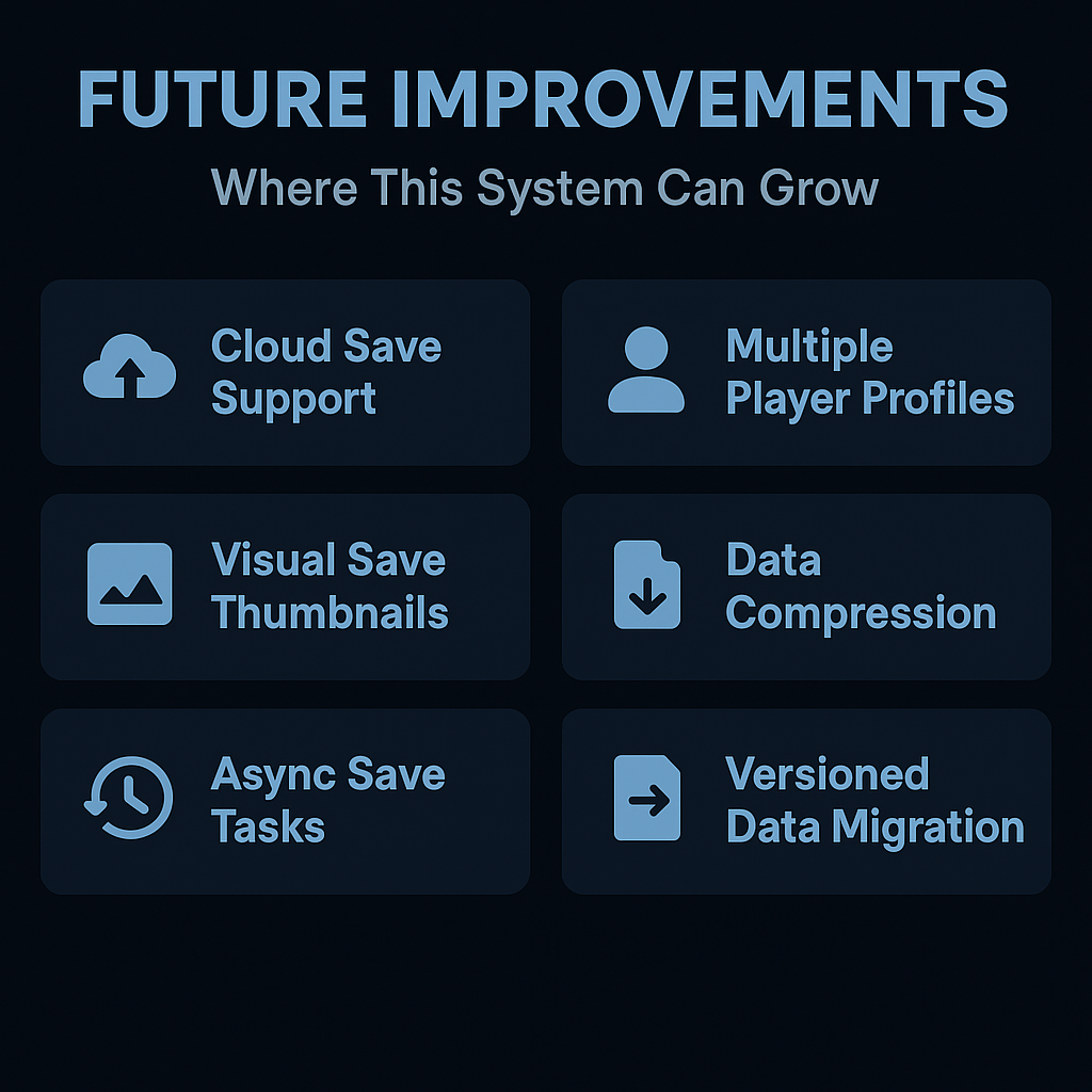 Future save system features